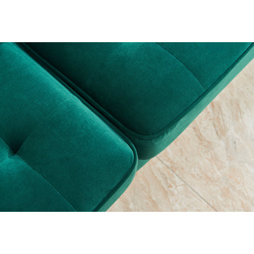 Modern Emerald Velvet Fabric Sofa
