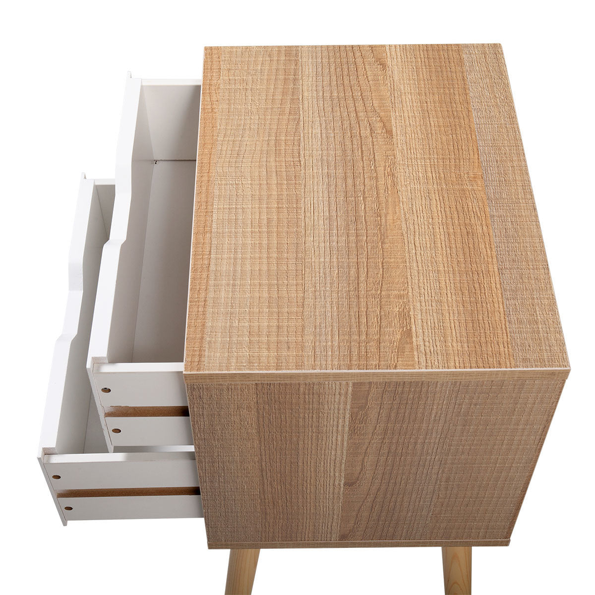 Modern Wooden Nightstand Set