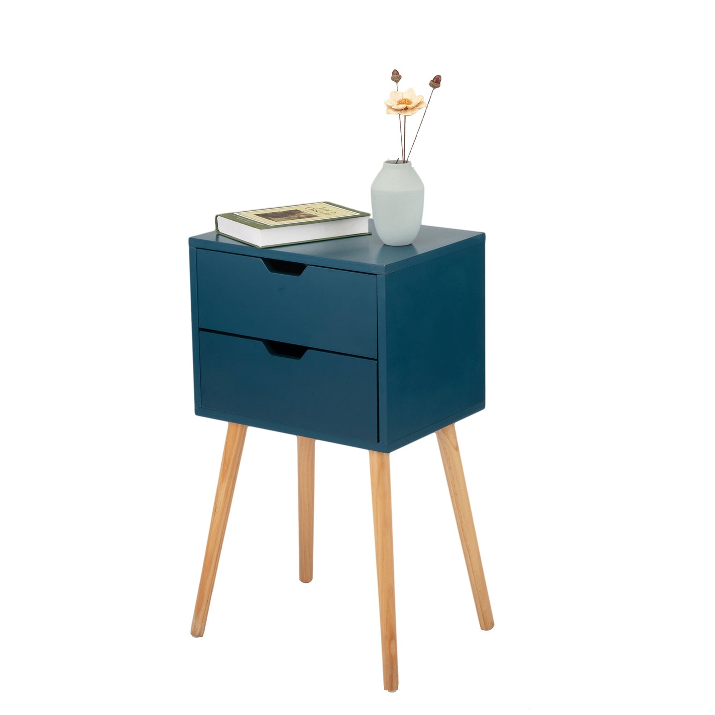 Modern Wooden Nightstand Set