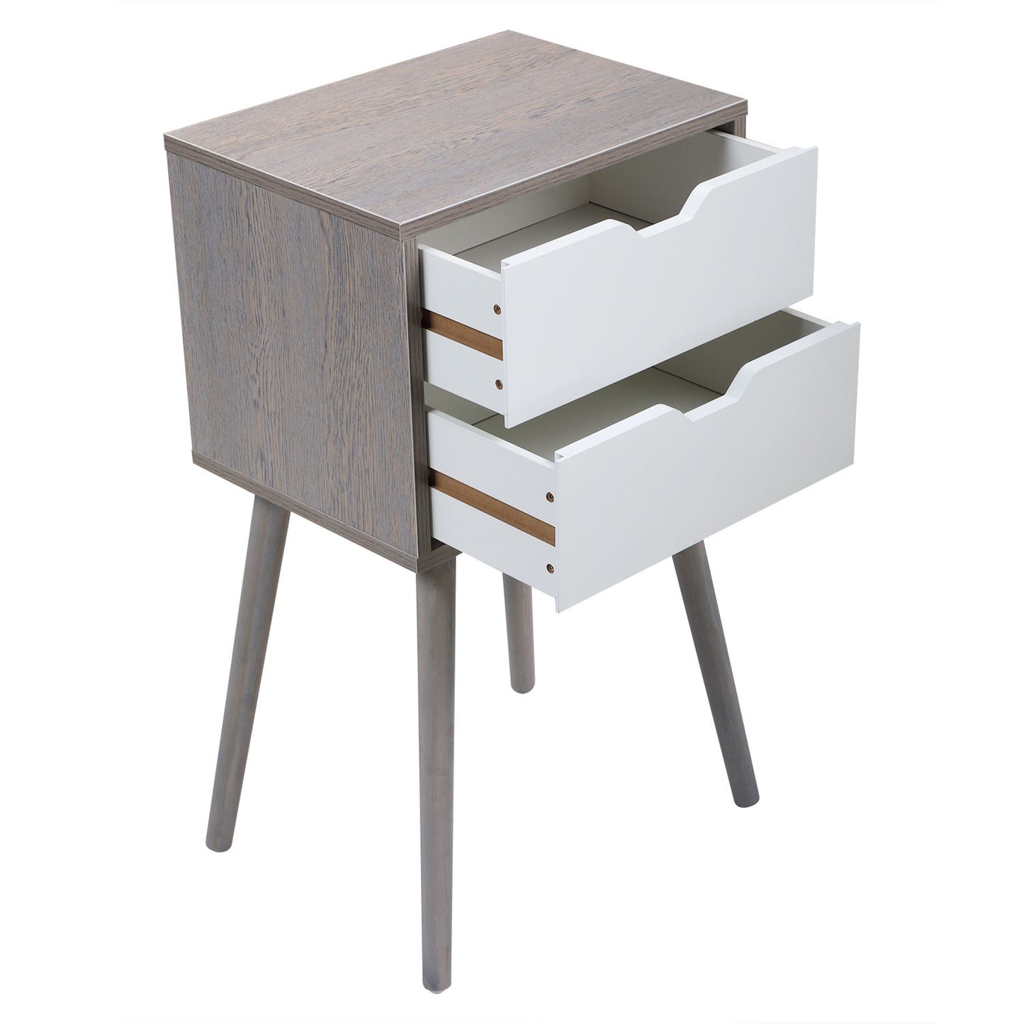 Modern Wooden Nightstand Set