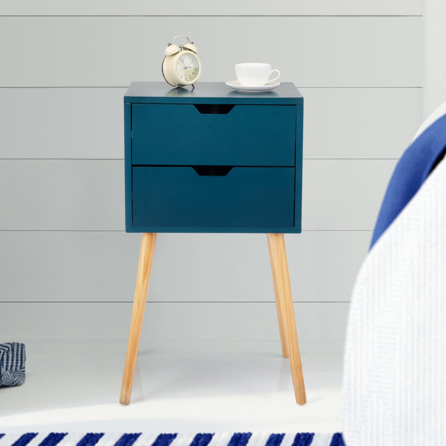 Modern Wooden Nightstand Set