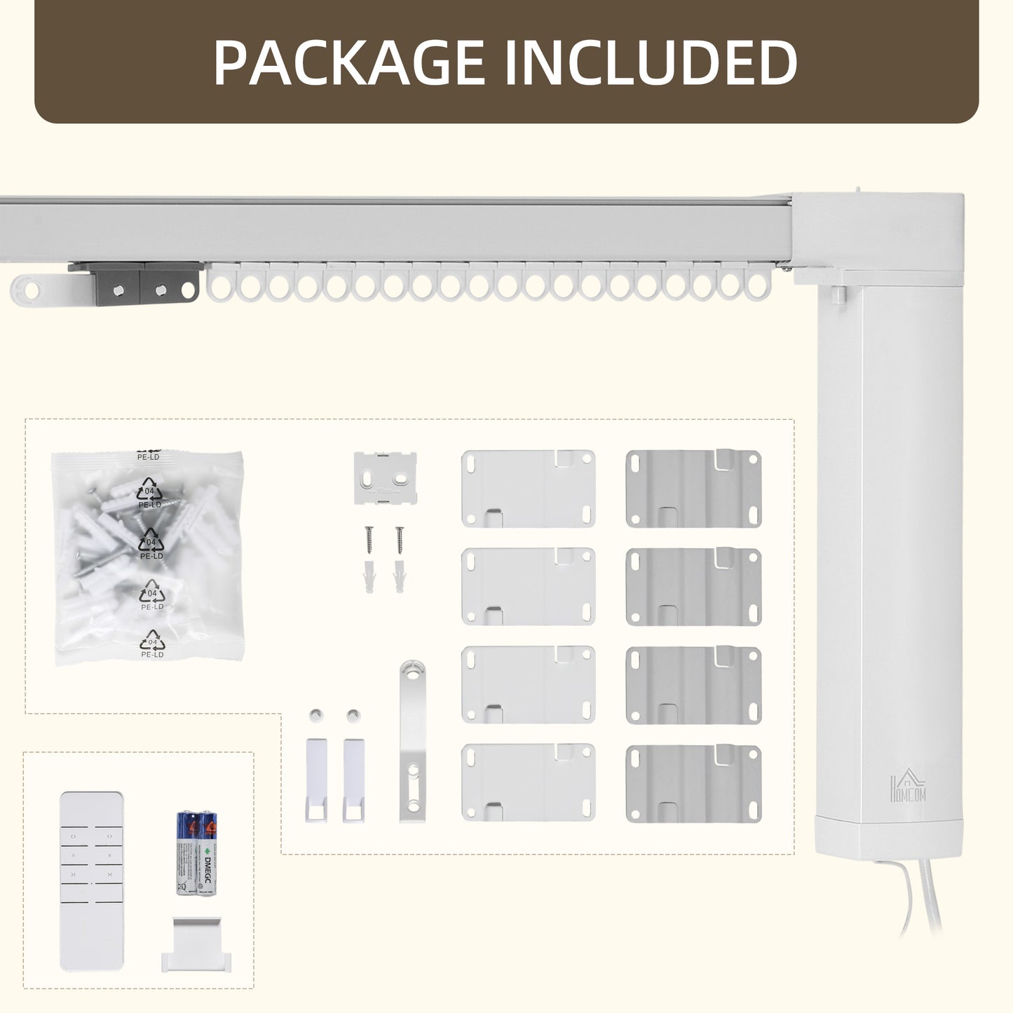 Automatic Smart Curtain System with Adjustable Track