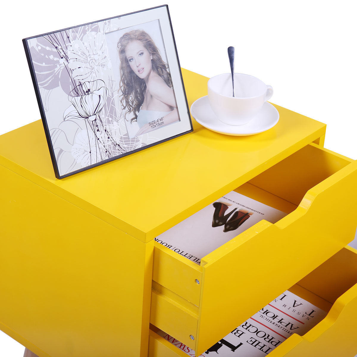 Modern Wooden Nightstand Set