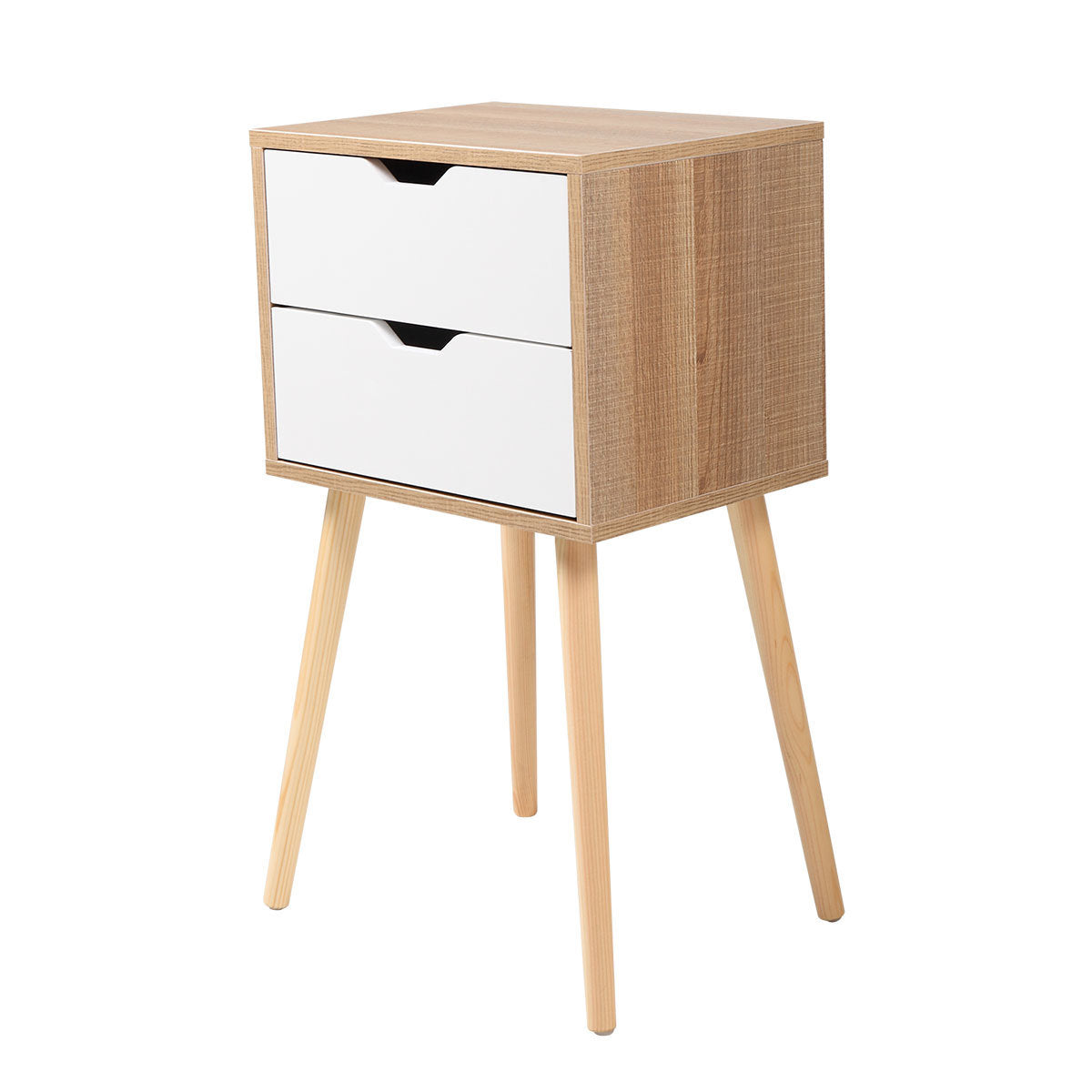 Modern Wooden Nightstand Set