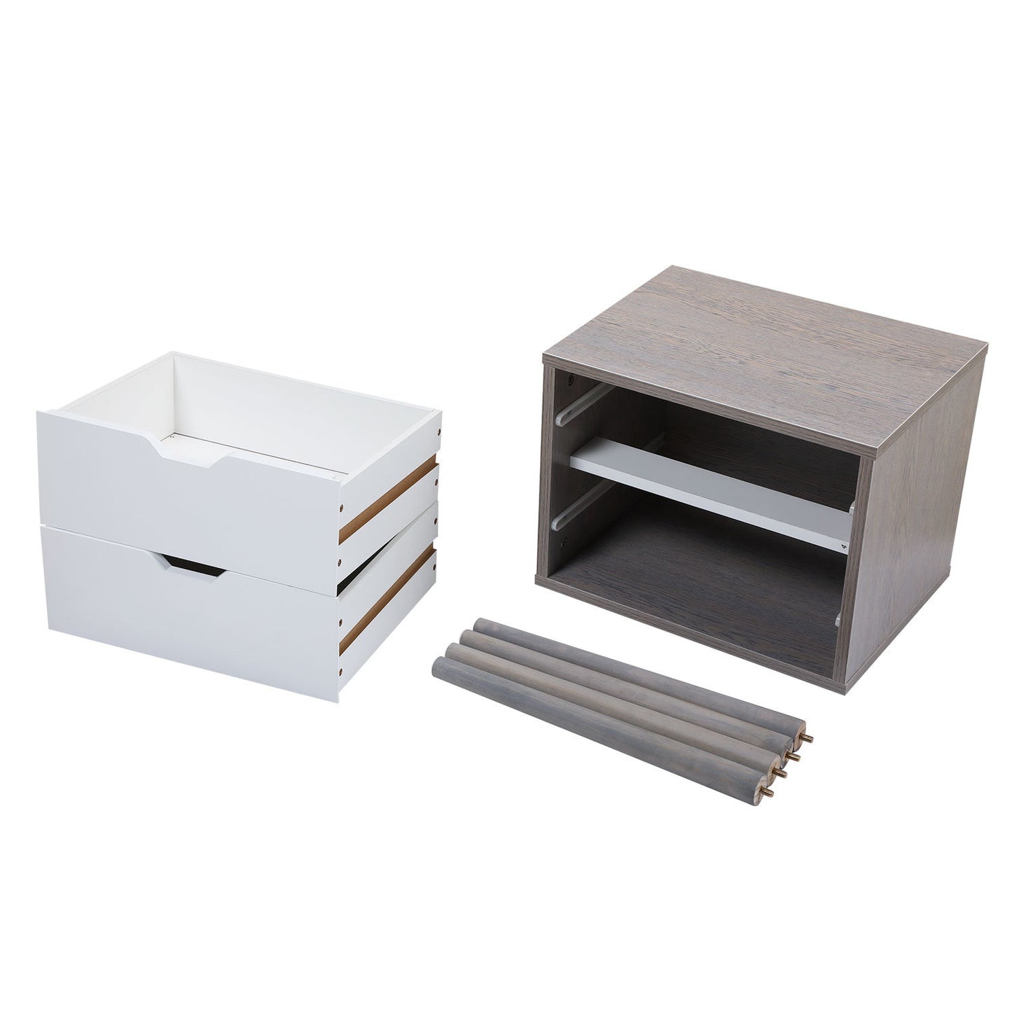 Modern Wooden Nightstand Set